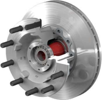 Aluminum PreSet Hub/Rotor FF Front Hub