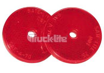 RED 2"CTR HOLE RFLX