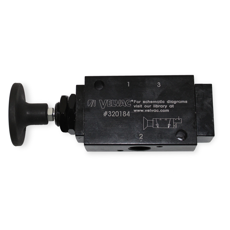 3 WAY VALVE PUSH/PULL,AIR PIL.RESET