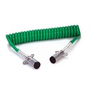 7-WAY ABS COILED CABLE 12" LEAD 15'