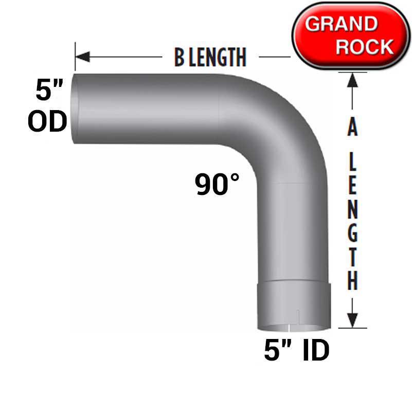 ELBOW,5" 90DEG,10X10 ID/OD ALZ