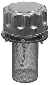 Chrome Filler-Strainer Breather Cap Assembly